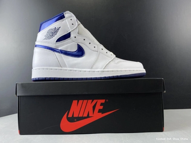 Kicked Out Shoe Store (2016) Retro Navy Metallic Jordan 1 Air 555088-106 0714